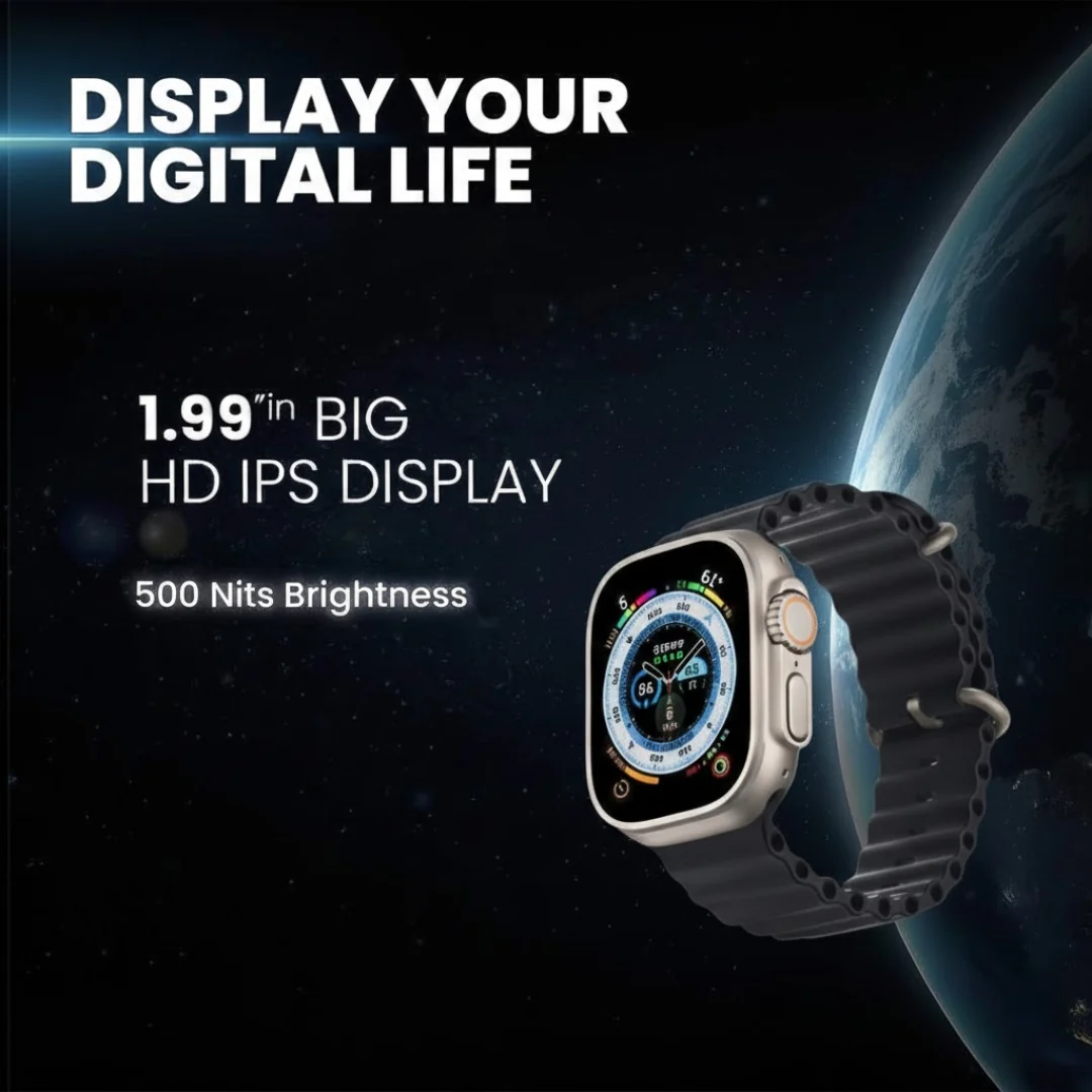 TECMARX Ultra Watch || 2.19-inch Display || 100+ Sports Modes || Customizable Watch Faces || Metal Shield - Image 20