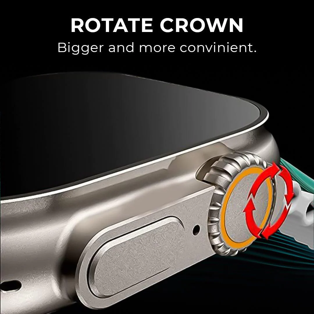 TECMARX Ultra Watch || 2.19-inch Display || 100+ Sports Modes || Customizable Watch Faces || Metal Shield - Image 7