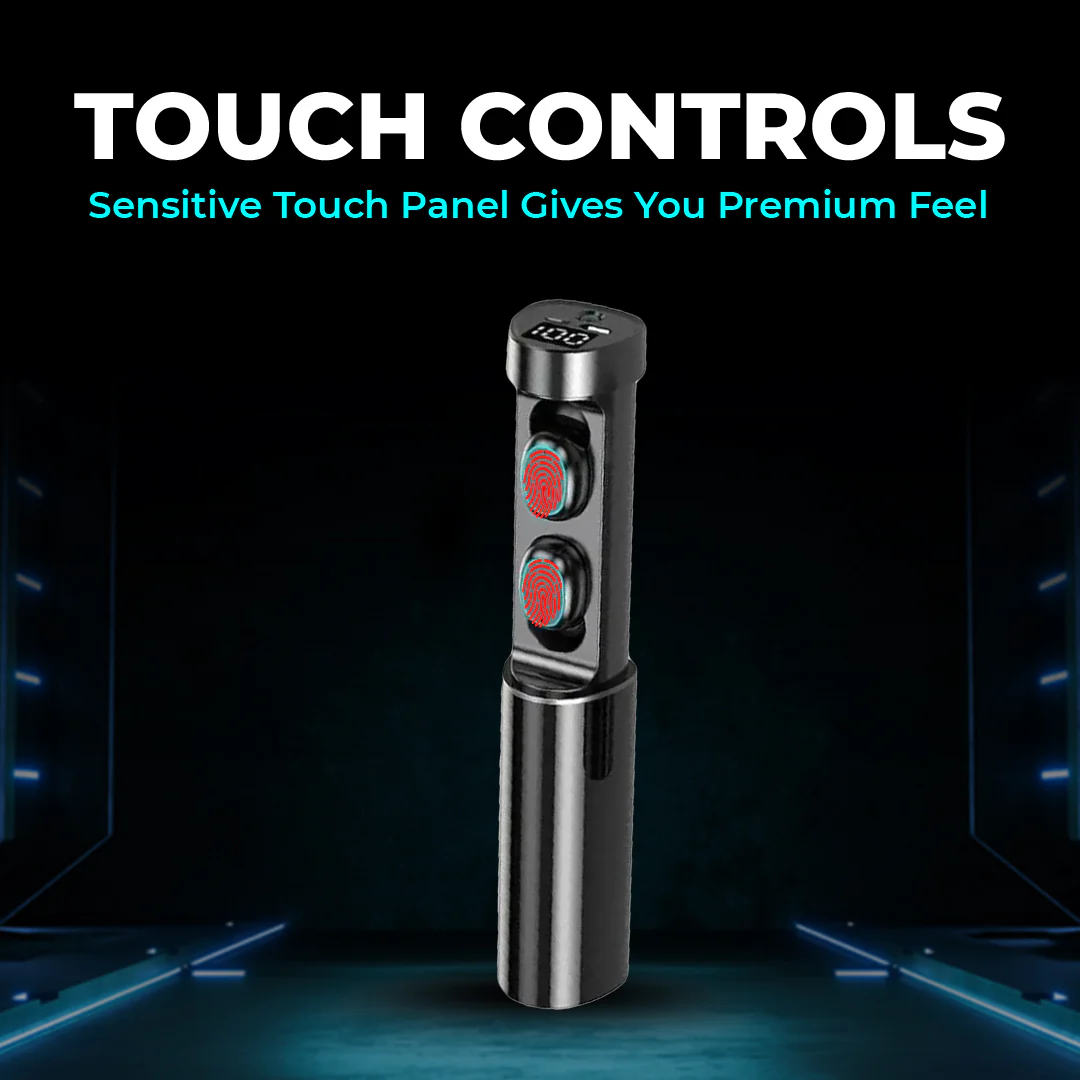 TecMarx CurvePod Bluetooth Earbuds | 30 Hr Play Time | High Bass | IPX Water Resistant - Image 7