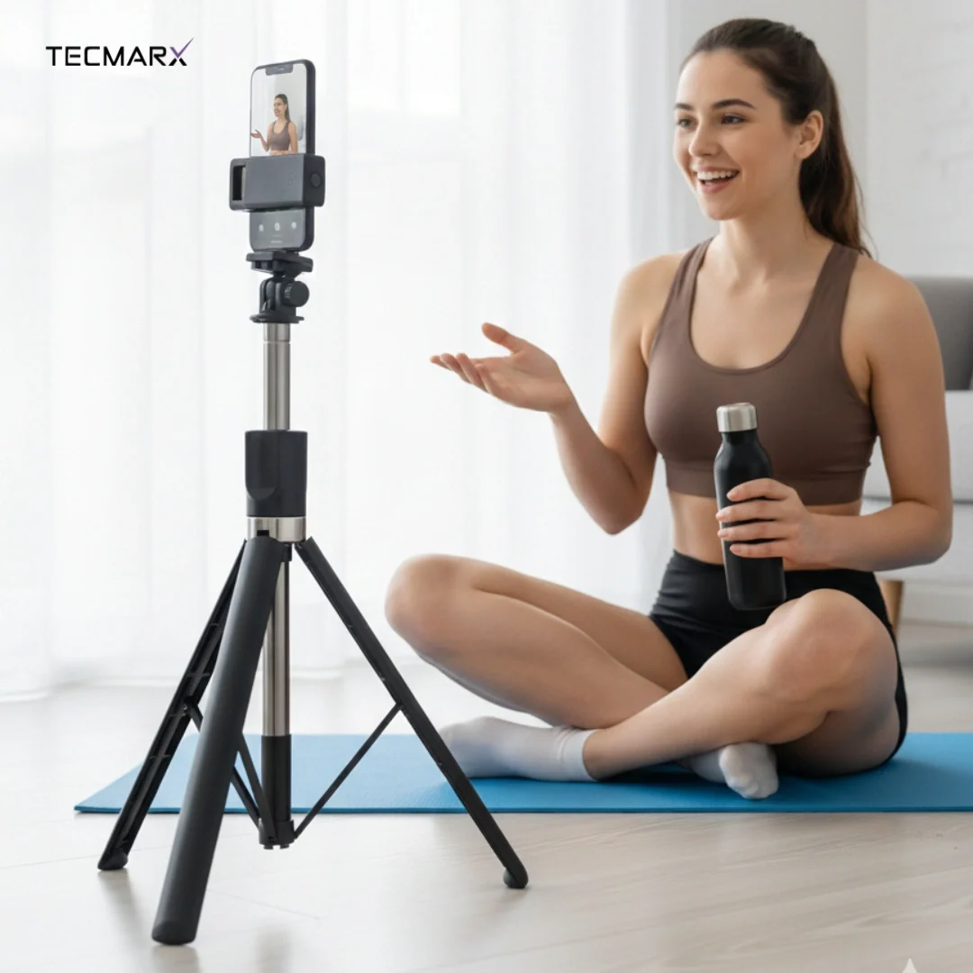 Tecmarx Halo Stick | 5FT Professional Multi-Role Tripod & Selfie Stick - Image 12