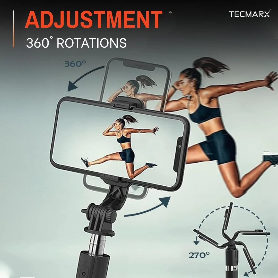 Tecmarx Halo Stick | 5FT Professional Multi-Role Tripod & Selfie Stick - Image 14