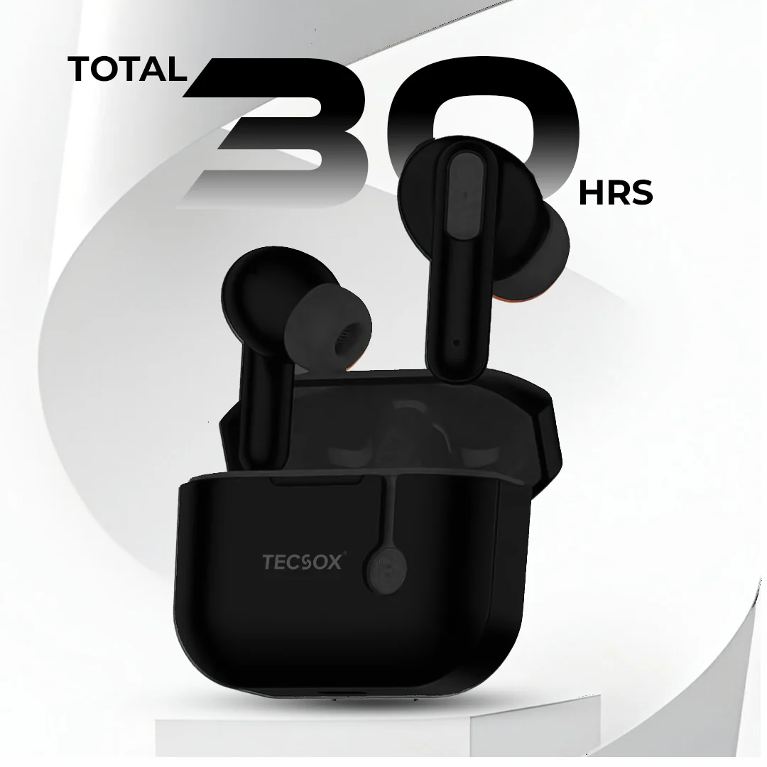TecMarx Pro 1 Bluetooth Earbuds | 30 Hr Play Time | Built in ENC Mic | Embrace Voice | IPX Water Resistant - Image 5