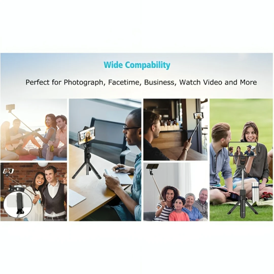 TecMarx R1 Selfie Stick & Tripod | 360 Rotatable Design | Wireless Remote | Expand Upto 3 Foot - Image 6