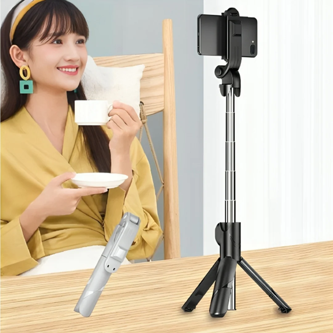TecMarx R1 Selfie Stick & Tripod | 360 Rotatable Design | Wireless Remote | Expand Upto 3 Foot - Image 9