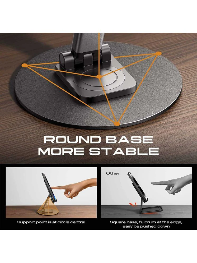 TecMarx Ring Premium Phone Stand | More Stable With Round Base | Adjustable | Portable - Image 5