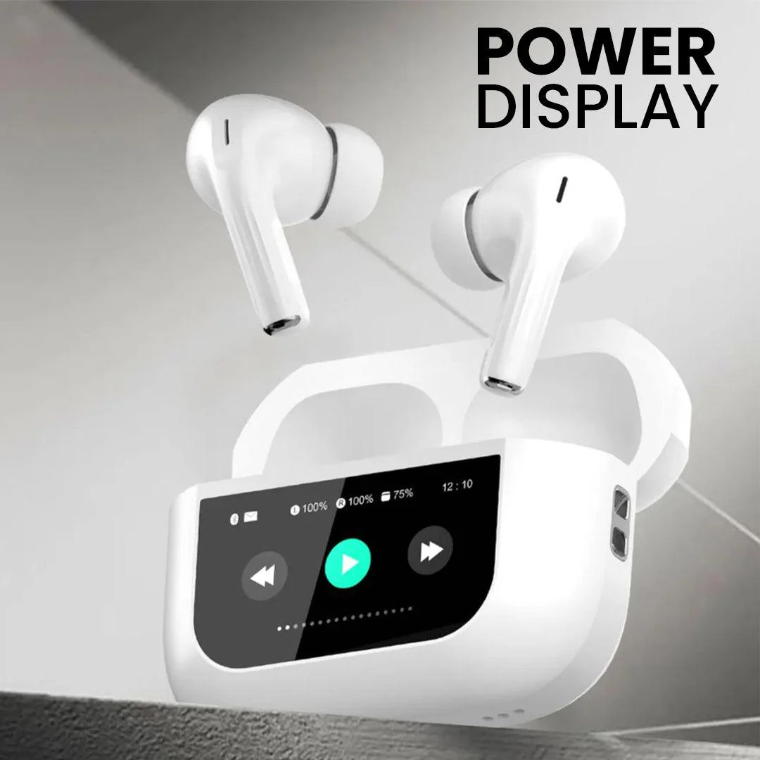 TecMarx Alpha Smart Display TWS Bluetooth Earbuds | 40 Hr | Powerful Bass | IPX Water Resistant | Numeric Indicator - Image 5