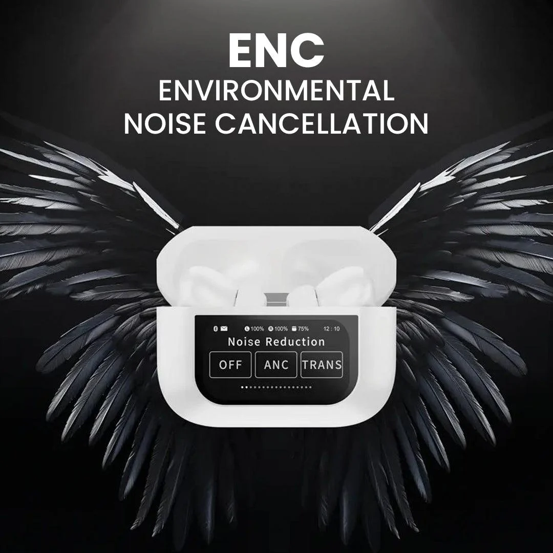 TecMarx Alpha Smart Display TWS Bluetooth Earbuds | 40 Hr | Powerful Bass | IPX Water Resistant | Numeric Indicator - Image 6