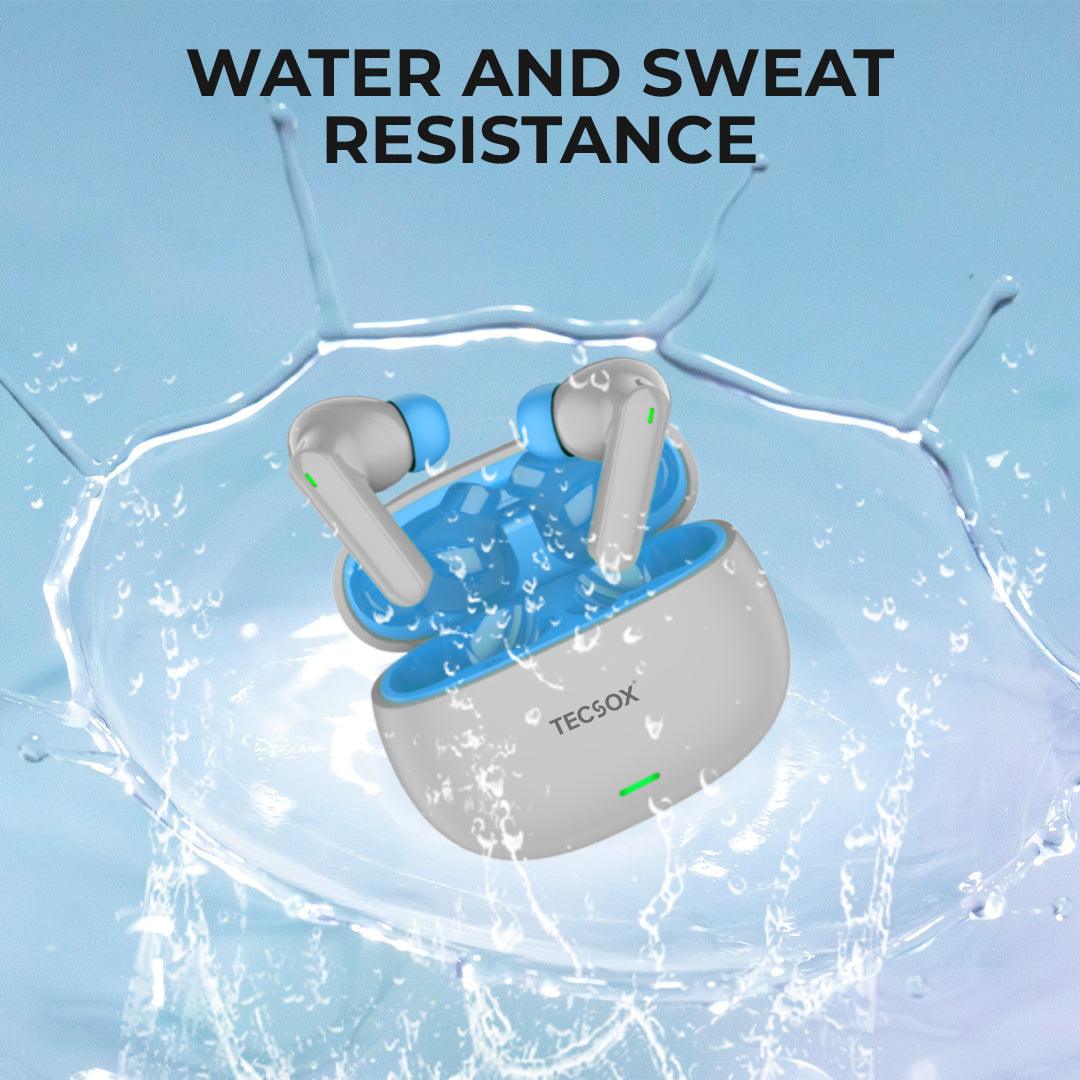 Tecmarx AudioX Bluetooth Earbuds | 40 Hr | Powerful Bass | Ultra light weight | IPX Water Resistant - Image 4