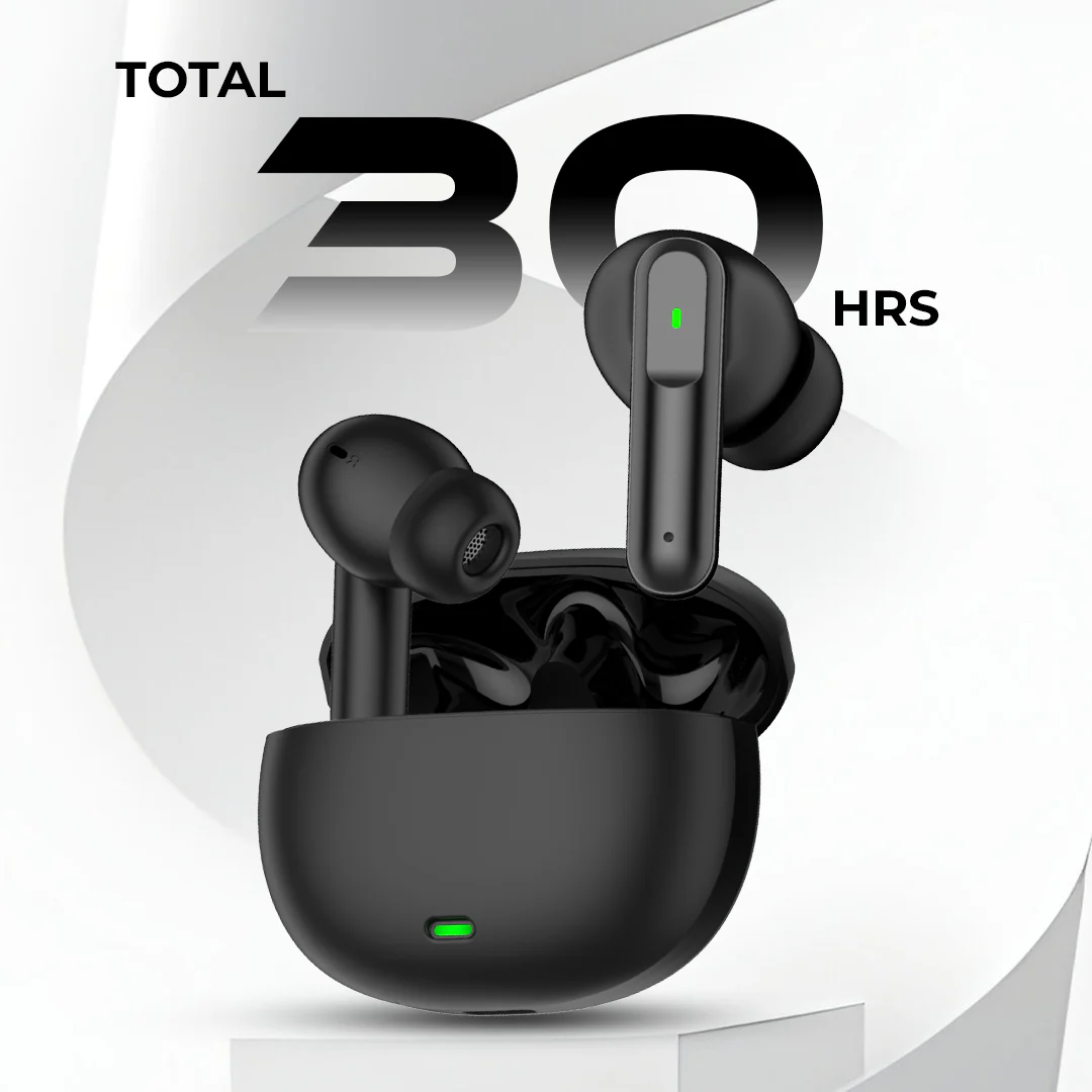 Tecsox Pro 2 Bluetooth Earbuds | 30 Hr Play Time | Built in ENC Mic | Light Weight | IPX Water Resistant - Image 3