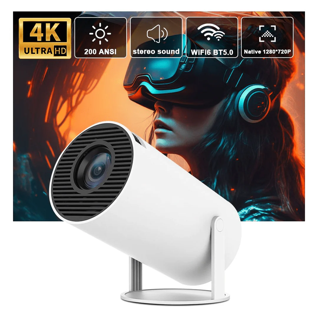 TecSox LUMA LED Lamp Projector | 180 Rotatable | 4K Support | Auto Horizontal Keystone | Android 11.0 - Image 7